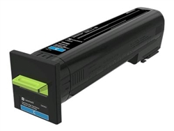 Lexmark CS820 Series OEM Cyan Extra High Yield 22K Return Program Toner Cartridge