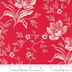 RED FLORAL: 108" WIDEBACK