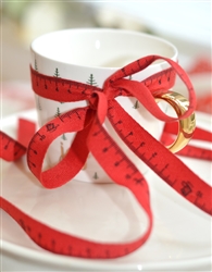 Red Tape Measure Ribbon