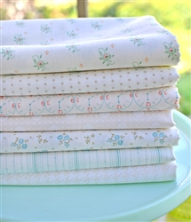 Cream Bundle: Ivory with Sky Blue