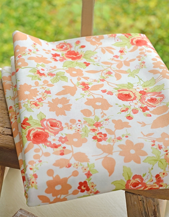 CREAM MEADOW FLORAL Backing Special