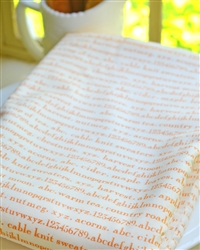 Cream with Orange Text Backing