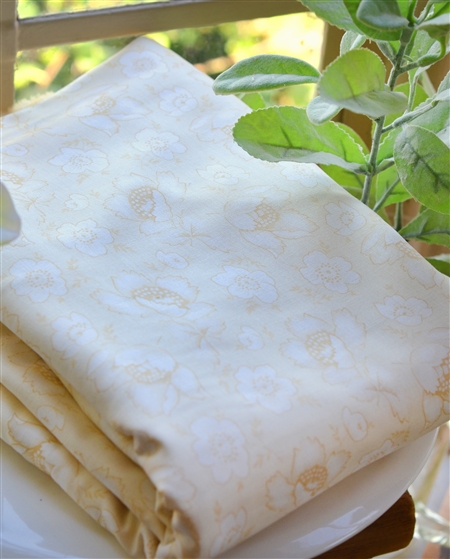 CREAMY POPPY FLORAL Backing Special