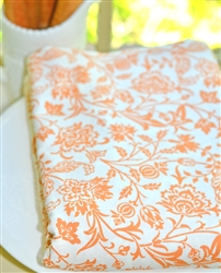 Cream Pumpkins Floral Backing