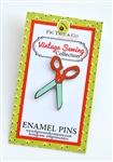 Enamel Pin: Retro Scissors