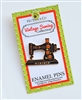 Enamel Pin: Vintage Sewing Machine