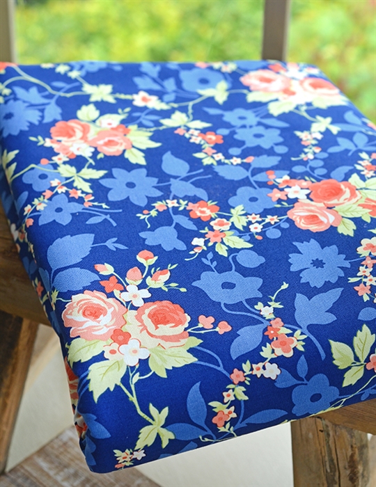 NAVY FLORAL Backing Special