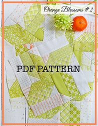 Orange Blossoms  Pattern #2:  Downloadable