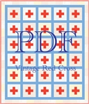 Vintage Red Cross Pattern Downloadable