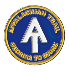 Appalachian Trail Logo GA to ME Hat Pin