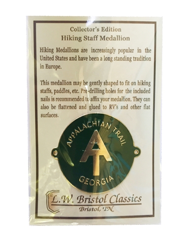 Appalachian Trail Georgia Walking Stick Medallion | Walking Stick Medallions  | Trail Gifts