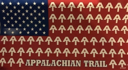 American Flag Appalachian Trail Sticker