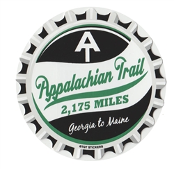 Bottle Cap Appalachian Trail Sticker