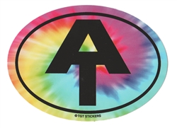 Tye Dye Appalachian Trail Oval Sticker