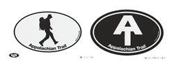 Dual Hiker and Appalachian Trail Logo Stickers