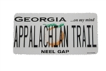 Georgia License Plate Sticker Neel Gap