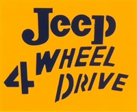 "Jeep 4 Wheel Drive" Stencil