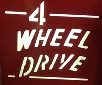 "4 Wheel Drive" Stencil