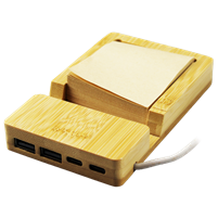 Type-C Bamboo USB Hub with Stand