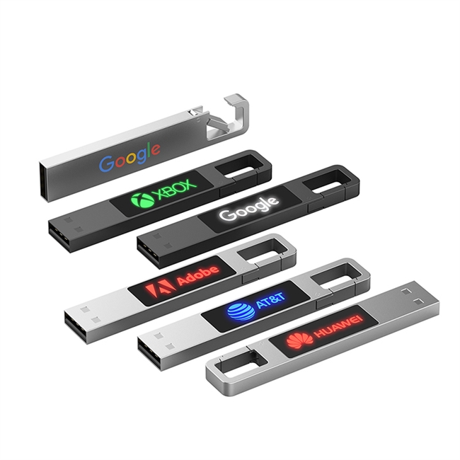 LE30 LED Carabiner USB Drive