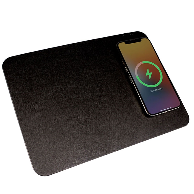 Leather Wireless Charging Mouse Pad