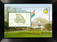 Augusta National 3D Collage w/1934 Course Reprint Map