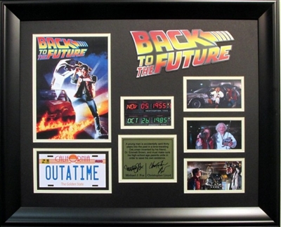 Back To The Future Custom Collage Framed