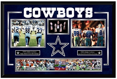 COWBOYS LIMITED EDITION 5-TIME CHAMPS DELUXE COLLAGE