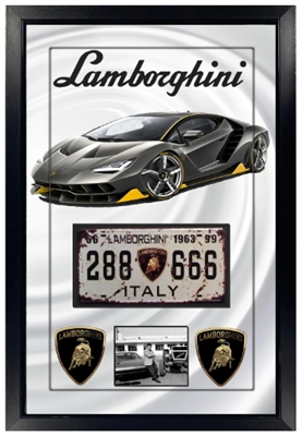 LAMBORGHINI 3D LICENSE PLATE COLLAGE FRM