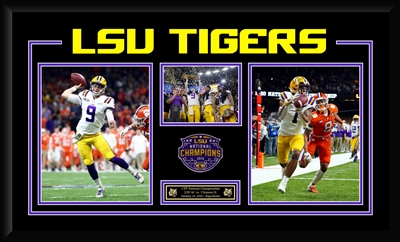 LSU Tigers Limited Edition National Champions Collage Framed