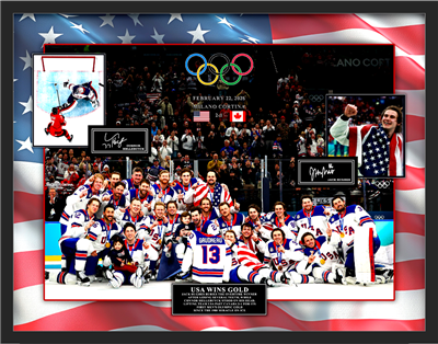 USA 2026 OLYMPIC GOLD MEDAL HOCKEY TEAM CUSTOM 3D SHADOWBOX