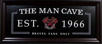 Atlanta Braves The Man Cave Sign