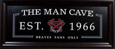 Atlanta Braves The Man Cave Sign
