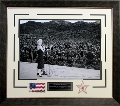 Marilyn Monroe "Troops" Framed