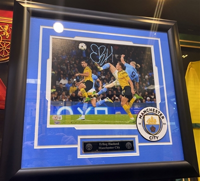 Erling Haaland Signed & Framed 11x14