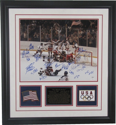 Miracle On Ice Team-Signed 16x20 Framed *CALL STORE FOR AVAILABILITY*
