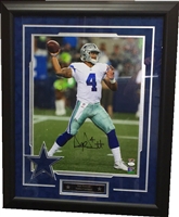 Dak Prescott Signed 16x20 Framed w/Logo