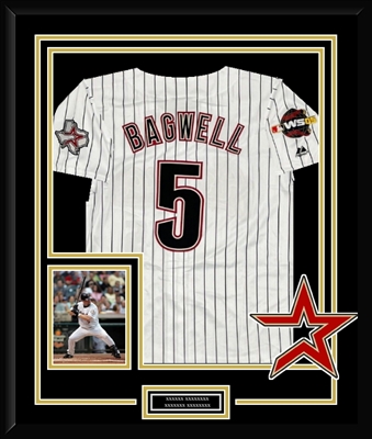 JEFF BAGWELL SIGNED & FRAMED ASTROS JERSEY
