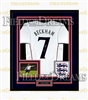 DAVID BECKHAM SIGNED & FRAMED ENGLAND JERSEY