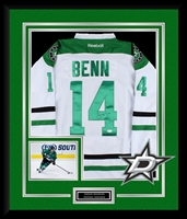 Jamie Benn Signed and Framed Stars Jersey