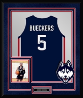 Paige Bueckers Signed & Framed UCONN Jersey
