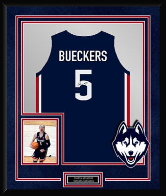 Paige Bueckers Signed & Framed UCONN Jersey
