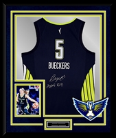 Paige Bueckers w/"ROY" Inscription Signed & Framed Dallas Wings Jersey