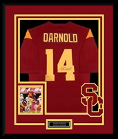SAM DARNOLD SIGNED & FRAMED USC JERSEY