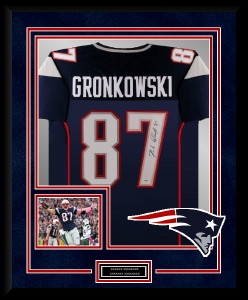 ROB GRONKOWSKI SIGNED & FRAMED JERSEY