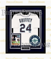 KEN GRIFFEY JR. SIGNED & FRAMED MARINERS JERSEY