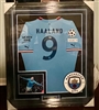 ERLING HAALAND SIGNED & FRAMED MAN. CITY JERSEY