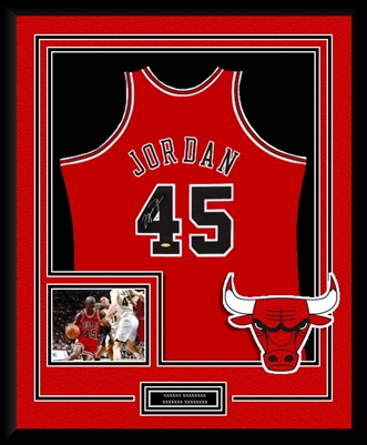Michael Jordan #45 Signed & Framed Red Bulls Jersey, UDA