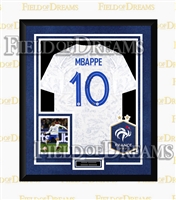 KYLIAN M'BAPPE SIGNED & FRAMED FRANCE JERSEY