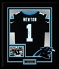 CAM NEWTON SIGNED & FRAME JERSEY